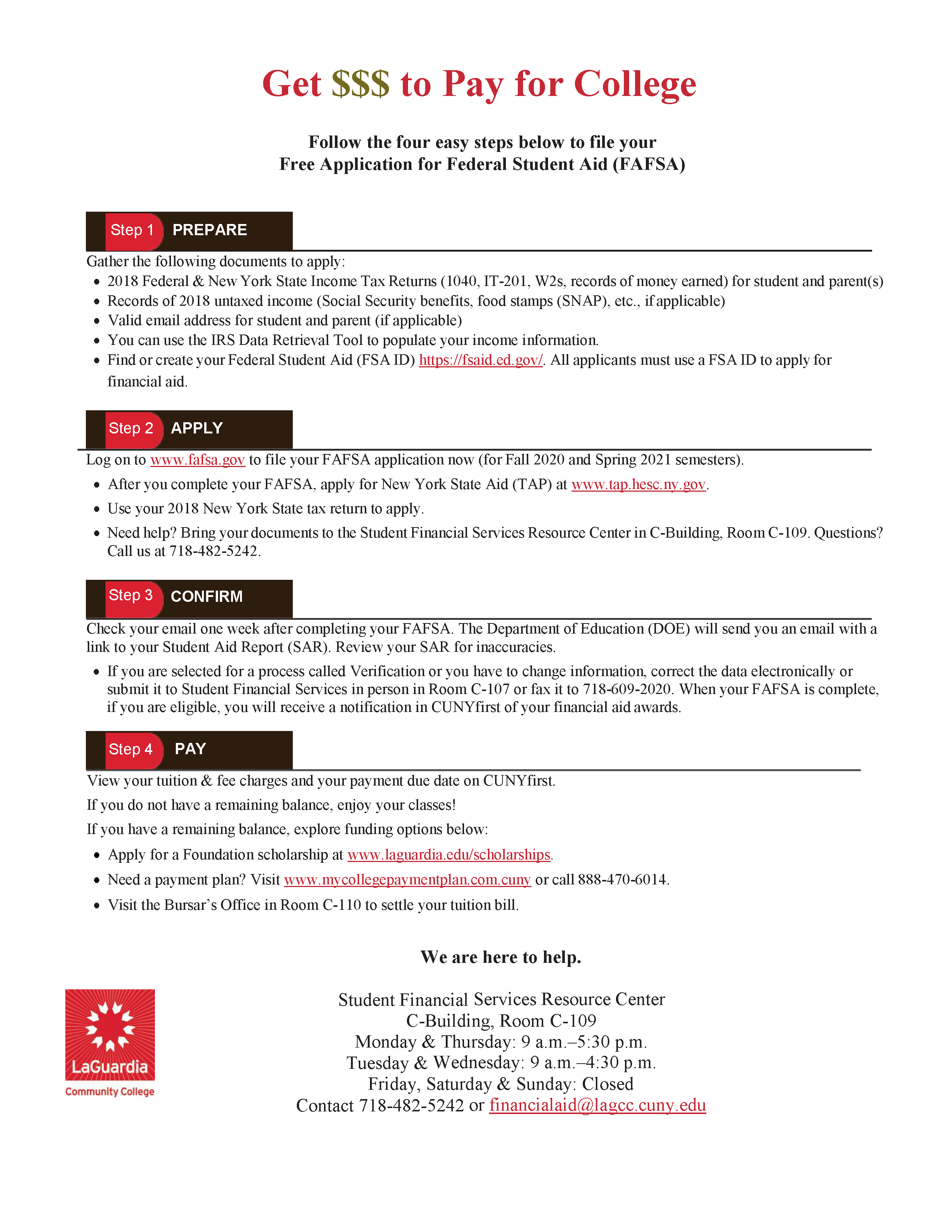Laguardia Academic Calendar 2021 Printable March